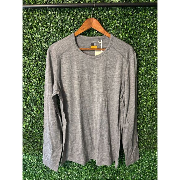 Icebreaker Wool 200 Oasis Gray Long Sleeve Shirt Sz Large NWT